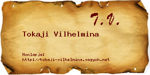 Tokaji Vilhelmina névjegykártya